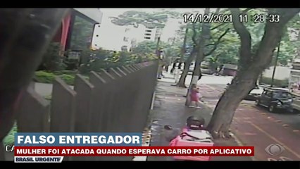 Mulher aguardava a chegada de um carro por aplicativo quando foi atacada