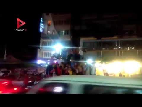 مسيرات بالسيارات وعلم مصر تجوب شوارع كفر الشيخ إحتفالاً بصعود منتخب مصر‎