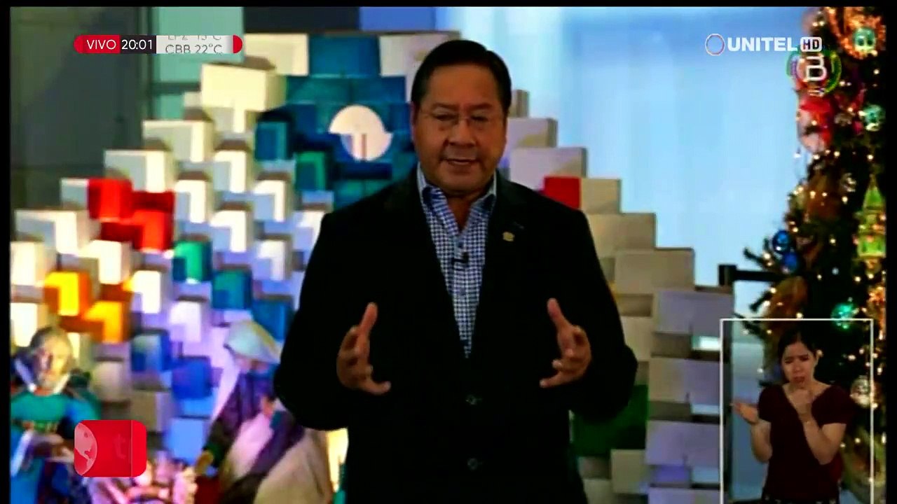 Mensaje del presidente Luis Arce por Navidad