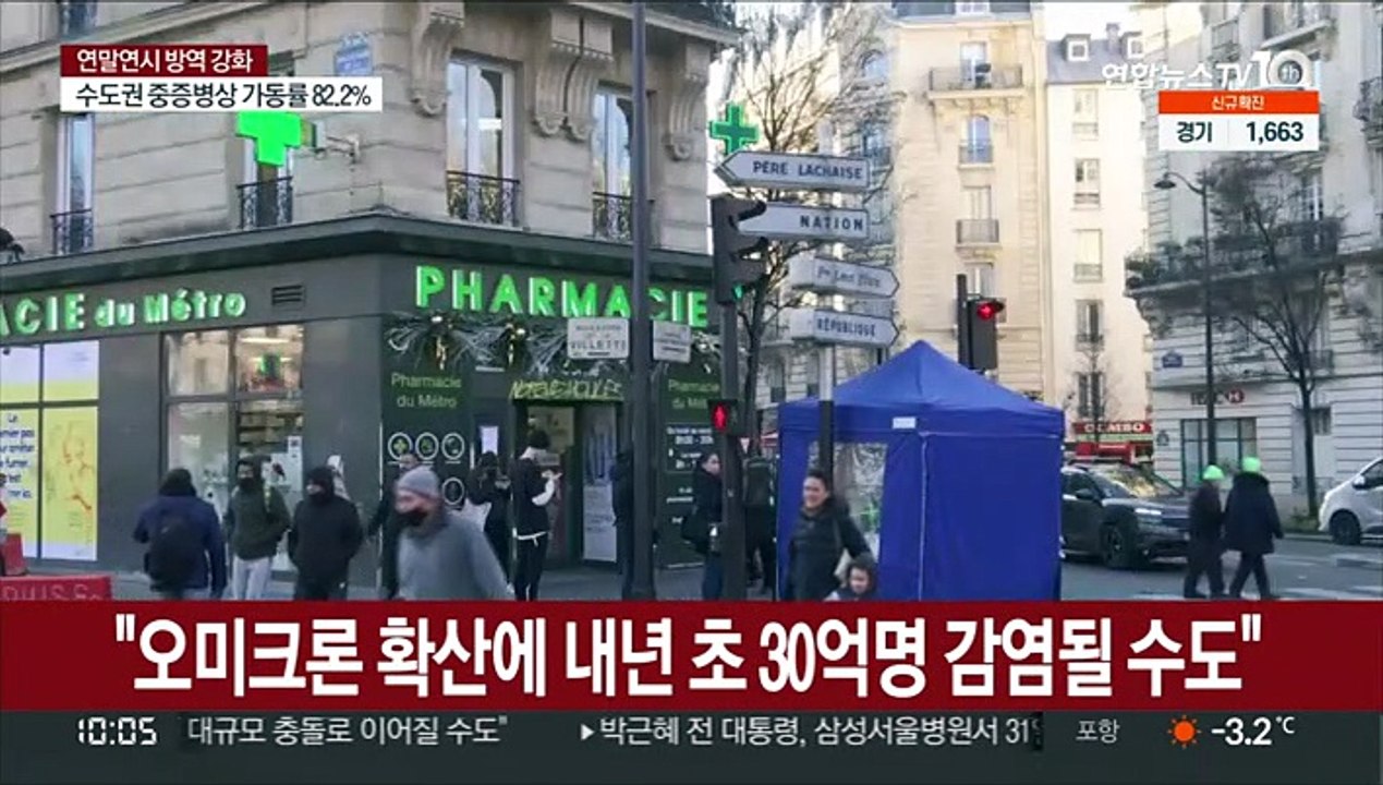 "오미크론 확산에 내년 초 30억명 감염될 수도"