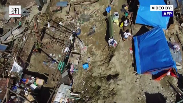 Aerial images of Philippines typhoon devastation