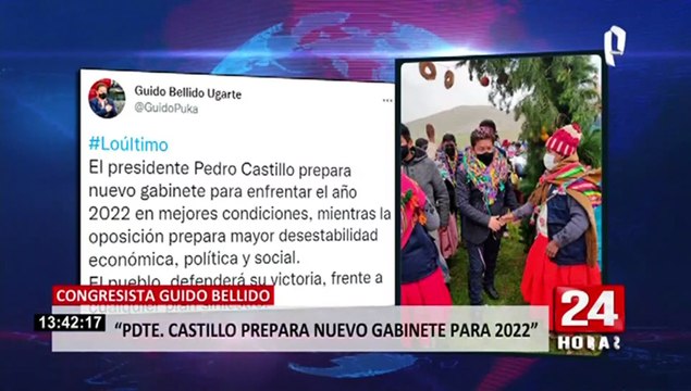 Guido Bellido: Pedro Castillo prepara nuevo gabinete para enfrentar el año 2022