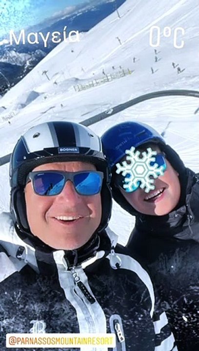 O Γιώργος Λιάγκας με τα παιδιά του, Γιάννη και Δημήτρη ταξίδεψαν έως τον Παρνασσό