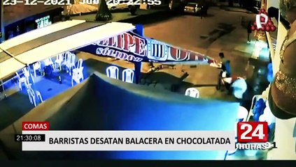 Comas: chocolatada organizada por barristas de Alianza Lima terminó en balacera