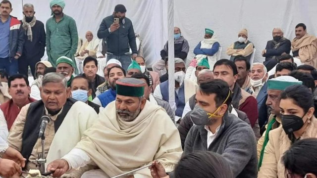 Tikait and Jayant Chaudhary chemistry seen on Kisan Diwas