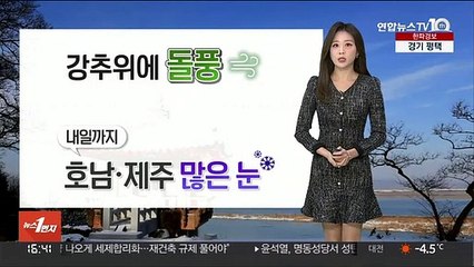 [날씨] 강추위에 '돌풍'…내일까지 호남·제주 '많은 눈'