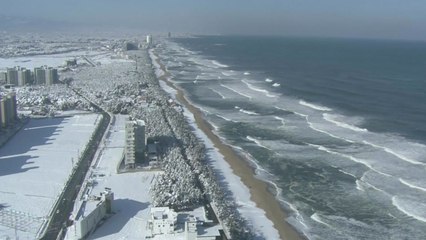 [영상] 하늘에서 본 눈 내린 강원도 / YTN