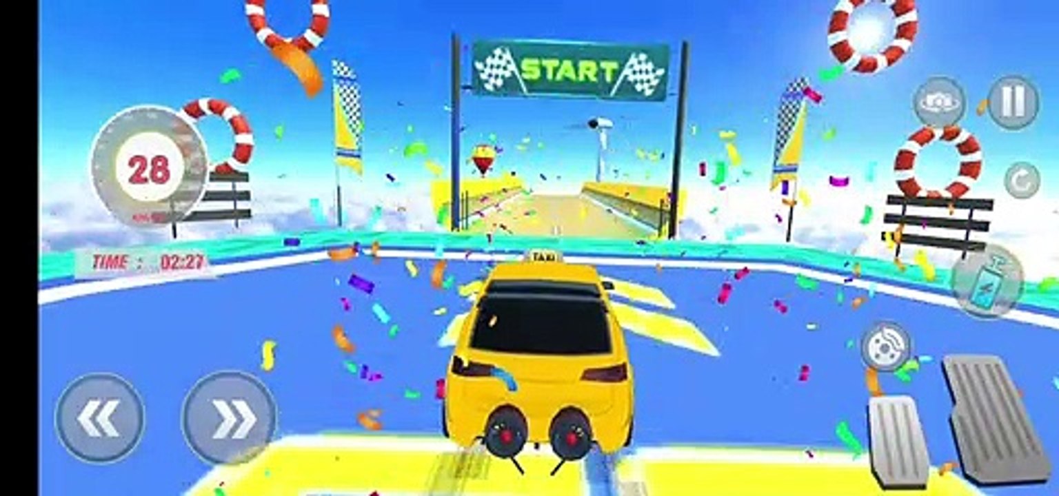 Taxi Car Mega Ramp Stunt_ GT Car Racing Stunt Game _ Android Gameplay