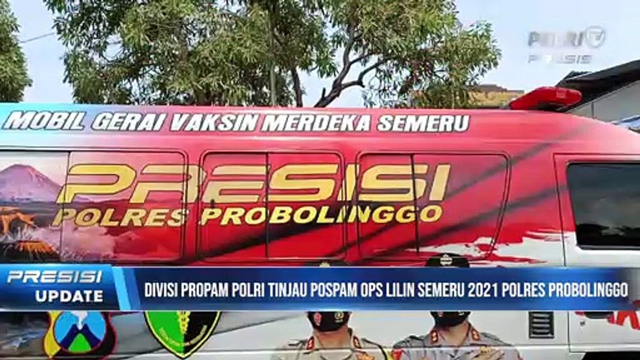 Divisi Propam Polri Tinjau Pospam Ops Lilin Semeru 2021 Polres Probolinggo