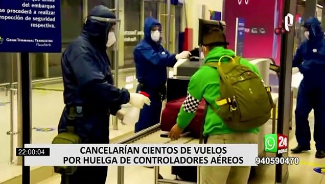 Huelga de controladores aéreos cancelaría varios vuelos en fiestas navideñas