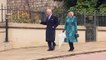 Prince Charles and the Duchess or Cornwall arrive at Windsor