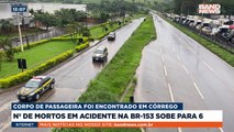 O Corpo de Bombeiros de Goiás confirmou a morte de mais uma vítima no acidente em que um ônibus caiu em uma ribanceira da BR-153, em Aparecida de Goiânia, na madrugada da última sexta-feira (24). Outras 40 pessoas ficaram feridas. #BandJornalismo