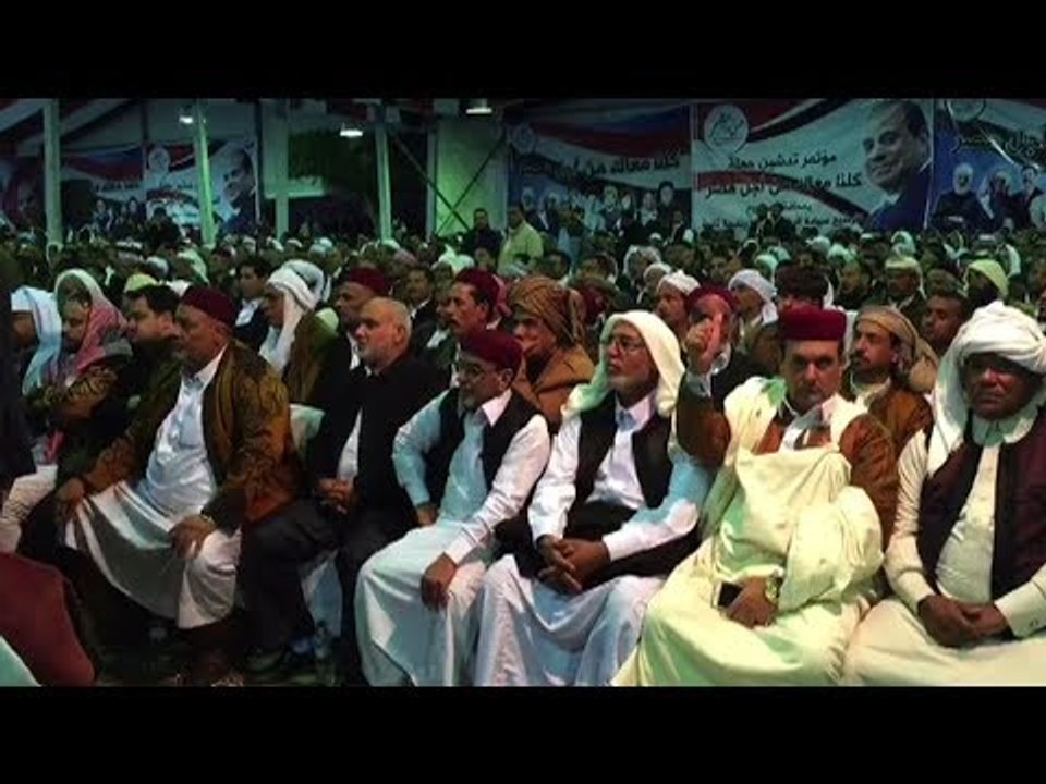شيوخ قبائل مطروح تدشن حملة كلنا معاك من أجل مصر...