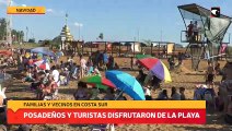 Posadeños y turistas disfrutaron de la playa