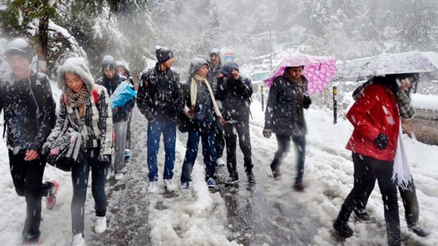 Heavy cold waves from Delhi to Auli, snowfall in hilly areas