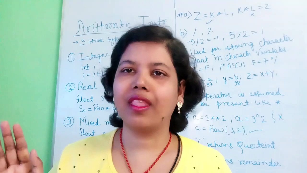 C INSTRUCTIONS 2|ARITHMATIC INSTRUCTIONS|LET US C_CHAPTER1 PART6