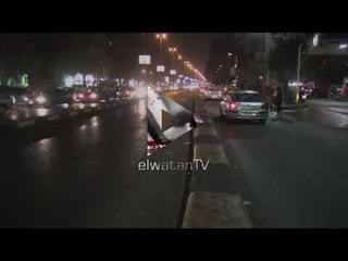 الأمطار تجبر الأمن على إغلاق كوبري الدقي لاصطدام سيارة بـ"عامود إنارة"