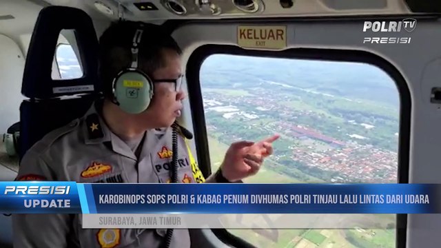 Karobinops Sops Polri & Kabag Penum Divhumas Polri Tinjau Lalu Lintas Melalui Udara