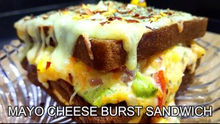 Mayo Cheese Burst Sandwich Recipe | A1 Sky Kitchen | #CheeseSandwich  #MayoCheeseBurstSandwich