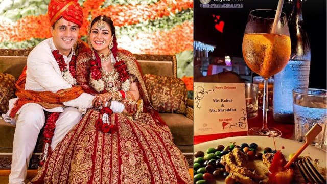 Shraddha Arya ने पति Rahul Nagal संग मालदीव में Enjoy किया डिनर, देखें रोमांटिक Photos | FilmiBeat