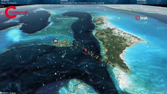 Noel Baba’nın geleneksel sanal dünya turu tamamlandı