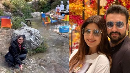 Shilpa Shetty ने बच्चों के साथ मसूरी में यूं मनाई पिकनिक, झरने के बीचोंबीच शेफ बनाते दिखे खाना
