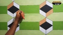 3 d wall painting design interior and exterior sketch
