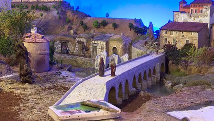 Montaje del Belén Bíblico de la Diputación de Valladolid