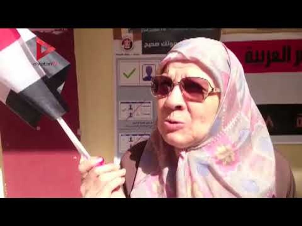 إقبال كثيف من السيدات كبار السن في الانتخابات الرئاسية بالمعادي