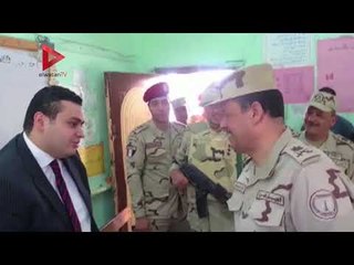 رئيس "تسليح القوات المسلحة" يتفقد سير العملية الانتخابية في الدقي