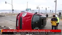 Son dakika haber | Otomobillerin çarpıştığı kazada 4 kişi yaralandı