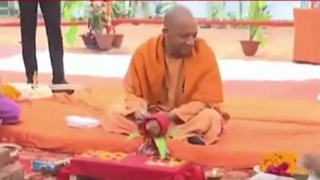 Prayagraj: CM Yogi performs bhoomi pujan on land of mafias