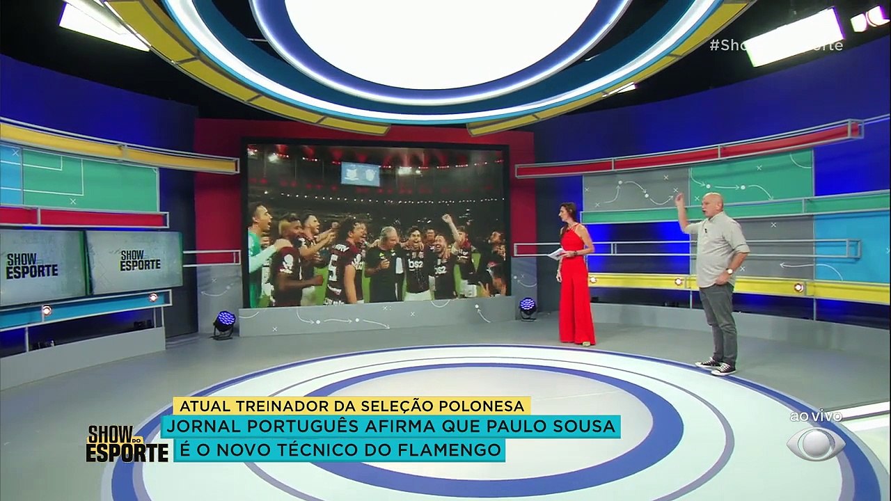 Segundo o jornal português 'Record', Paulo Sousa é o novo treinador do Flamengo. Atualmente comandando a seleção da Polônia, o técnico teria fechado acordo com o Mengão. Bola dentro?#ShowDoEsporte