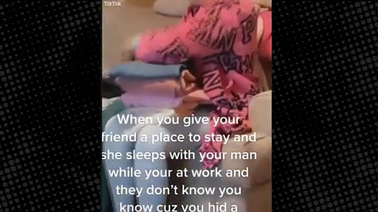 Watch the moment woman catches husband cheating with her best friend on a hidden camera in her bedroom