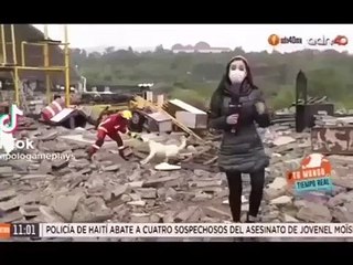 Pelea entre bombero y un perro