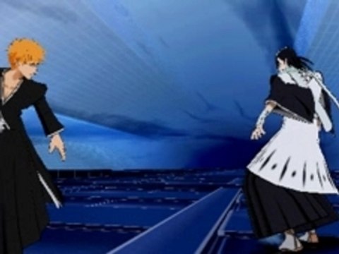 bleach 5 psp ichigo & ichigo hollow vs byakuya