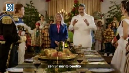 El horripilante video de Navidad del chavista Maduro