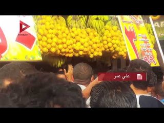 الجماهير تحاصر محمد رمضان عند محل عصير قصب