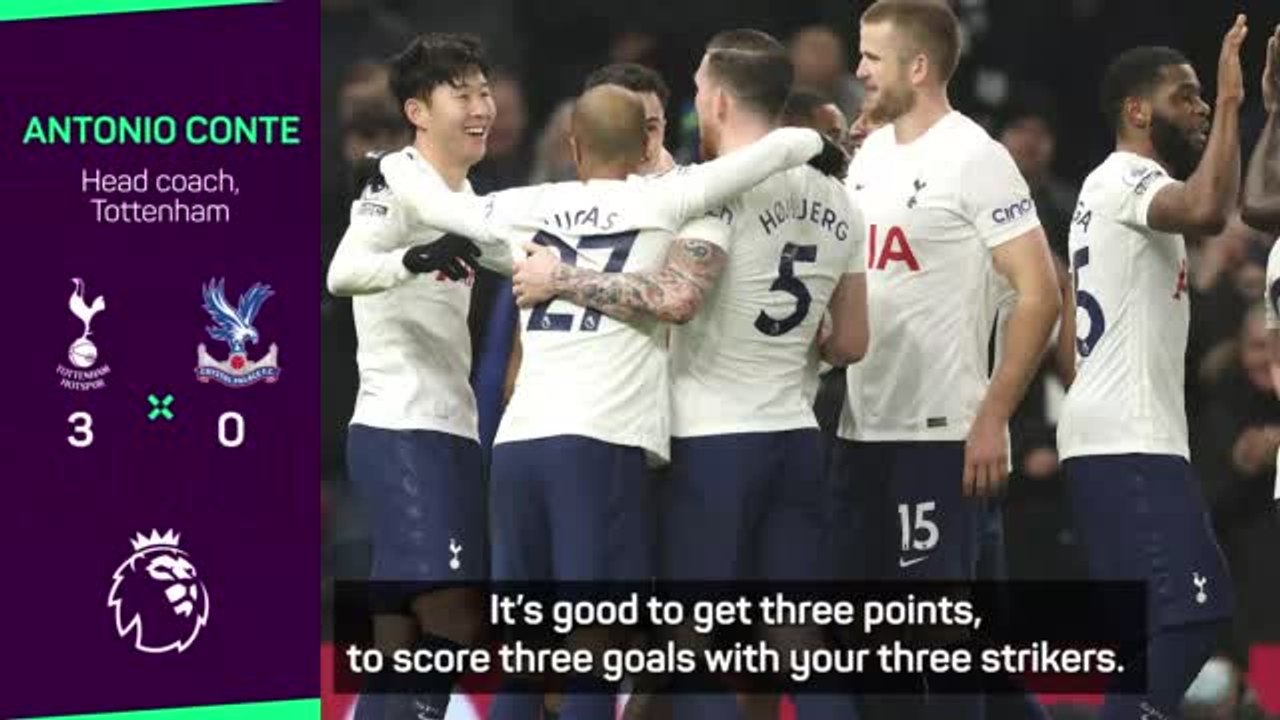 Conte wants more after Spurs stroll to Palace win