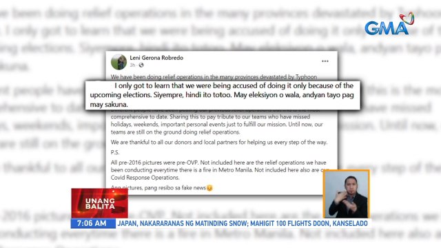 VP Leni Robredo, ikinuwento ang kanyang pag-iikot sa mga lugar na napuruhan ng bagyong Odette | UB