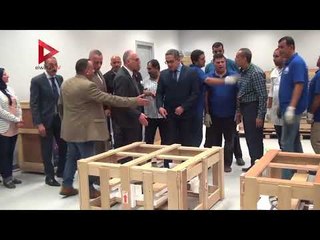 وصول العجلة الحربية لـ«الملك توت» إلى المتحف الكبير في حضور وزير الآثار