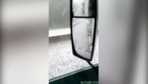 Incrível: Com calor intenso, forte chuva de granizo é registrada no Litoral Paranaense; veja o vídeo