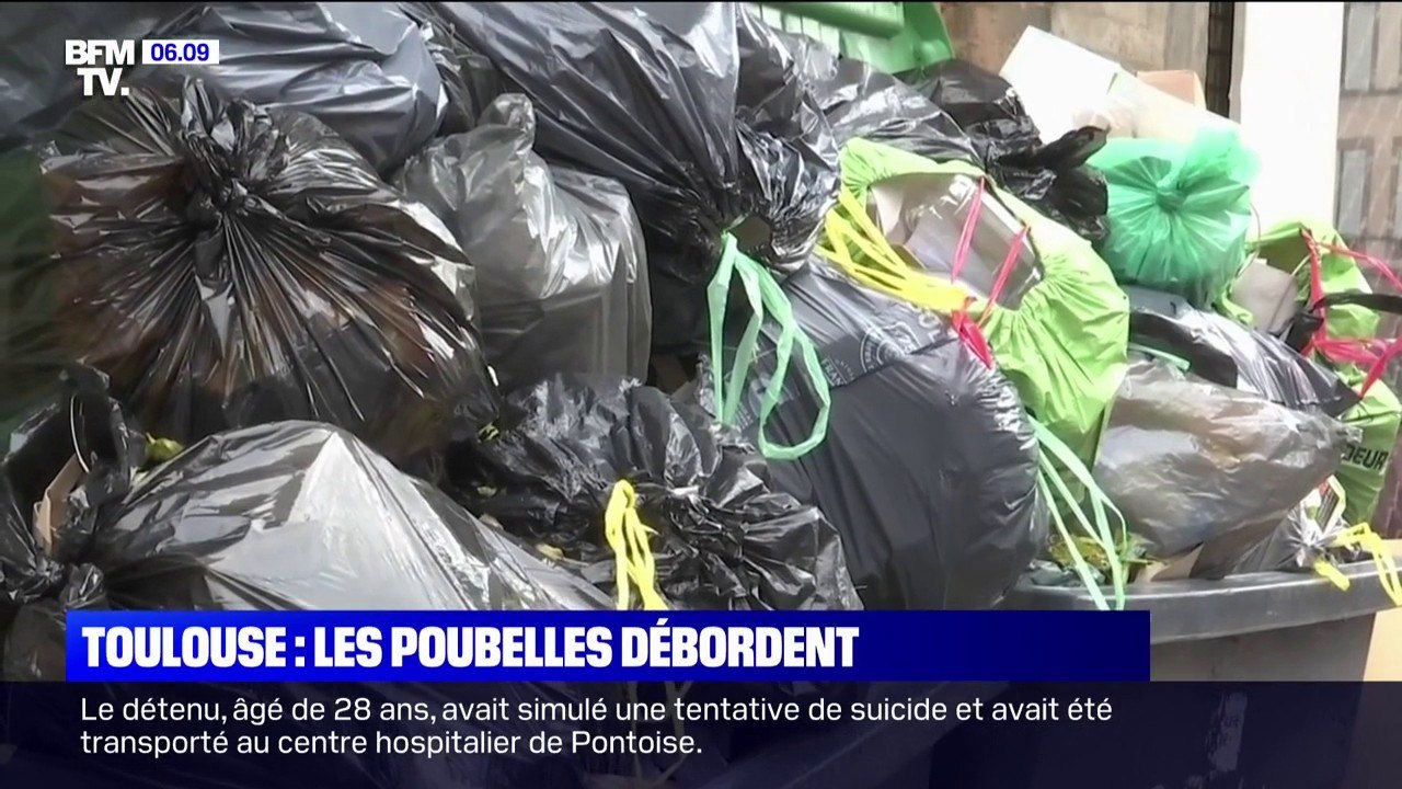 À Toulouse, les poubelles débordent en raison de la grève des éboueurs