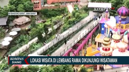 Download Video: Liburan Akhir Tahun Tak Terhindarkan, Kawasan Wisata Lembang Bandung Ramai Pengunjung!