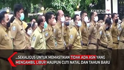 Pastikan Tidak Ada ASN Cuti Gubernur Khofifah Gelar Apel
