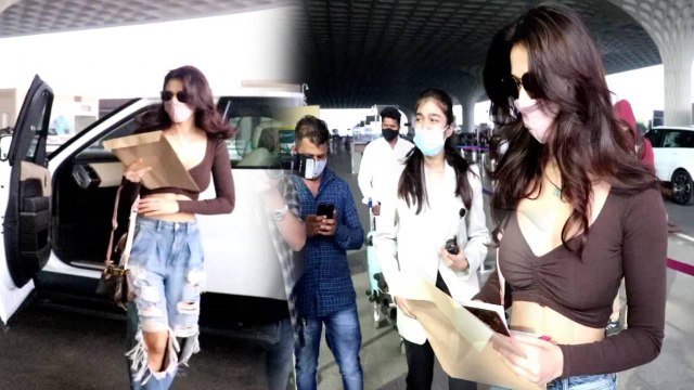 Tiger Shroff की Gf Disha Patani Airport पर हुईं Spott, दिखा दिलकश अंदाज़ | FilmiBeat