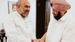 Amarinder meets Amit Shah ahead of Punjab polls