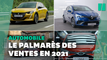 Les 10 voitures les plus vendues en France en 2021