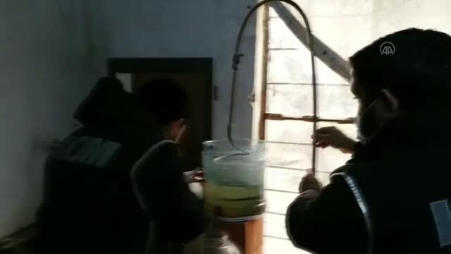 BALIKESİR - Sahte içki operasyonunda 1 şüpheli gözaltına alındı