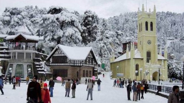 Snowfall brings happiness for tourists in Narkanda